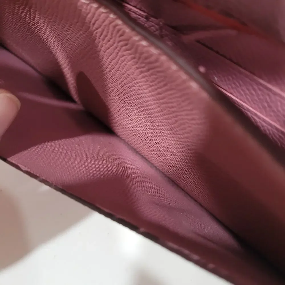 Coach Wallet Envelope Light‎ Purple Large Card Bill Holder Long Modern Fair